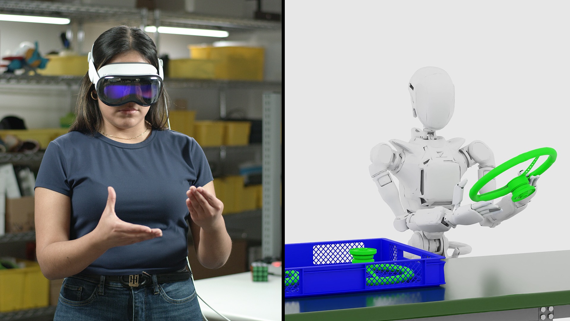 Humanoid Robot Learning With the Apple Vision Pro