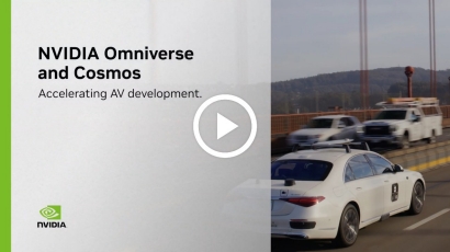 Demo showing how NVIDIA Omniverse and Cosmos accelerate AV development